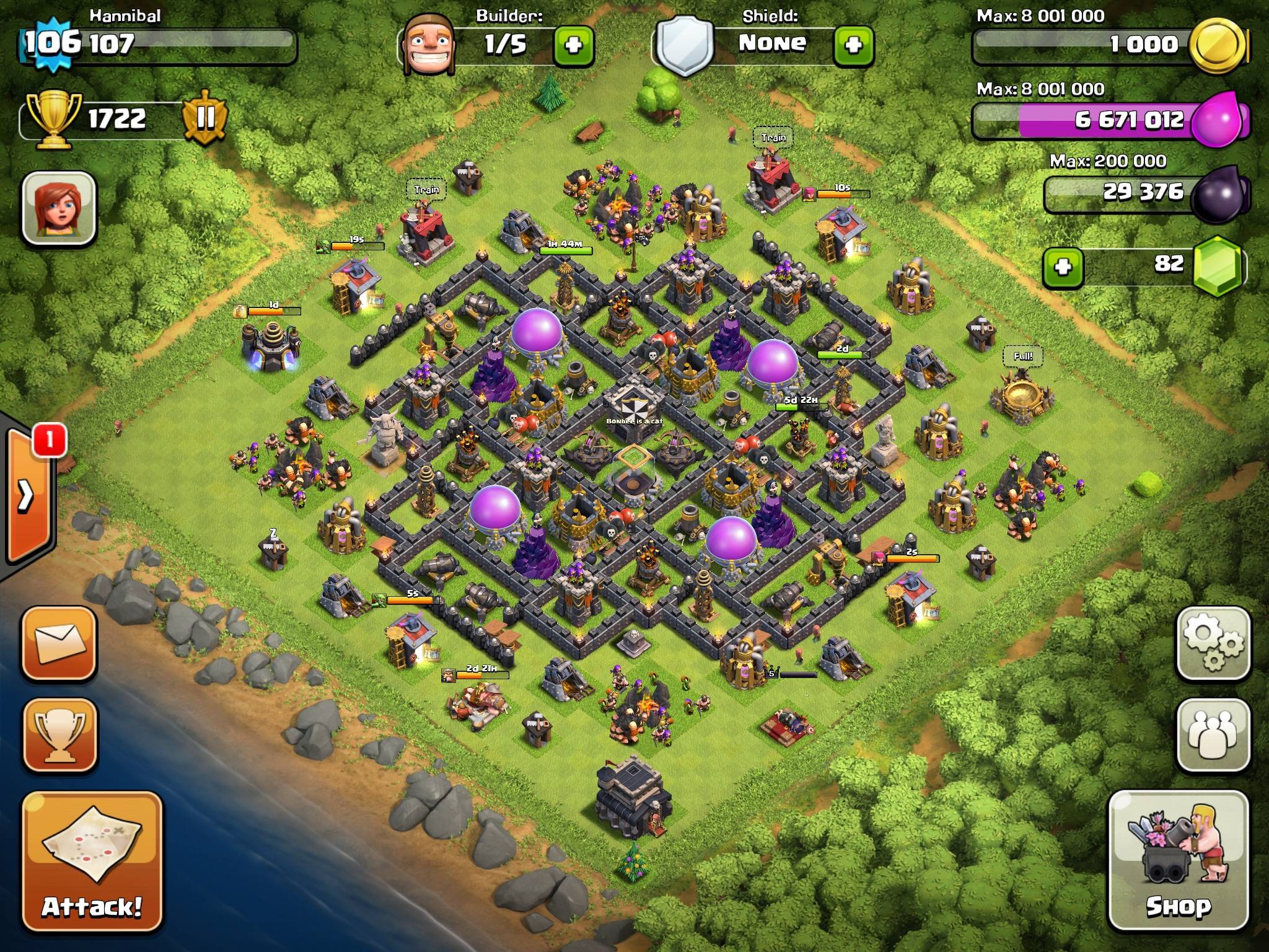 th 9 base calsh of clans #2